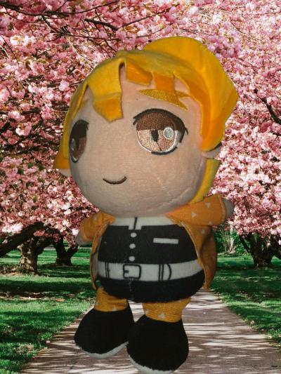 Demon Slayer Kimetsu no Yaiba Plush doll Zenitsu 9nch - Thumbnail 2