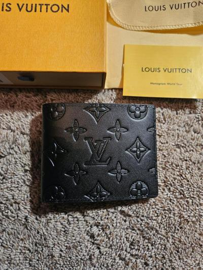 Louis vuitton mens black bifold wallet