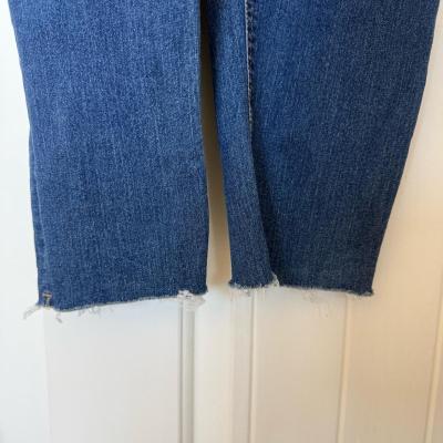 Trendy Dark Wash Denim Overalls  Bib Jeans  Adjustable Stra - Thumbnail 5