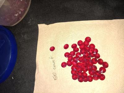 Garnet beads lab grown - Thumbnail 4