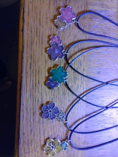 unique handcrafted Resin necklaces