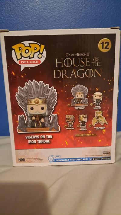 Funko Pop House of the Dragon Viserys on Iron Throne - Thumbnail 2