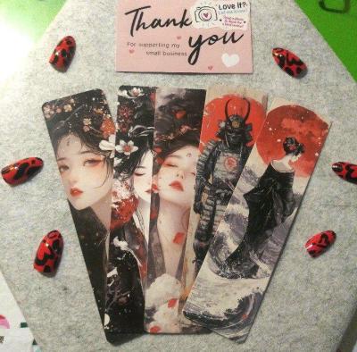 Japanese Geisha Handmade Bookmark Bundle Set of 5