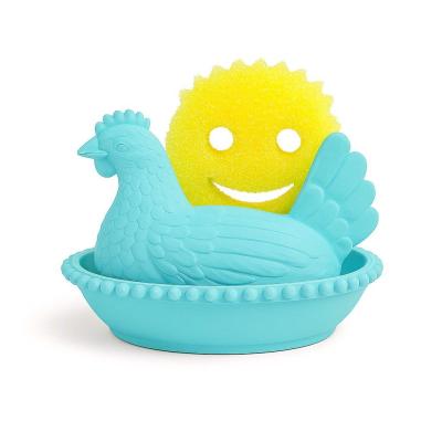 Hen in a Nest Scrub Daddy Holder with Drain  Farmhouse Kitch - Thumbnail 2