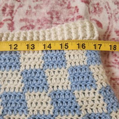 crochet checkered skirt - Thumbnail 3