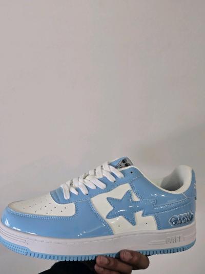 Bape X Mf Doom Concept Sneaker Mens Size 9 Baby Blue - Thumbnail 8