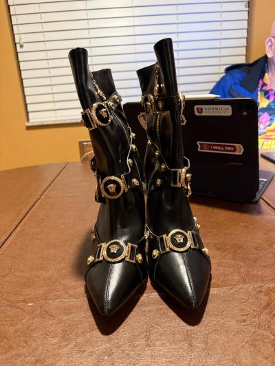 black boots botas tacones altos - Thumbnail 6