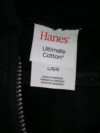 Hanes Zip Up Hoodie Large - Thumbnail 3