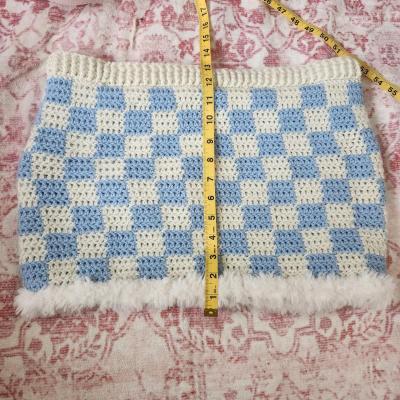 crochet checkered skirt - Thumbnail 2