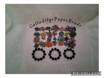 paper bead necklace - Thumbnail 3