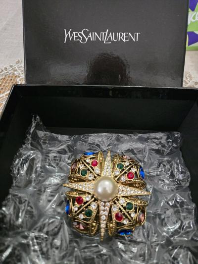 YSL brooch vintage - Thumbnail 2