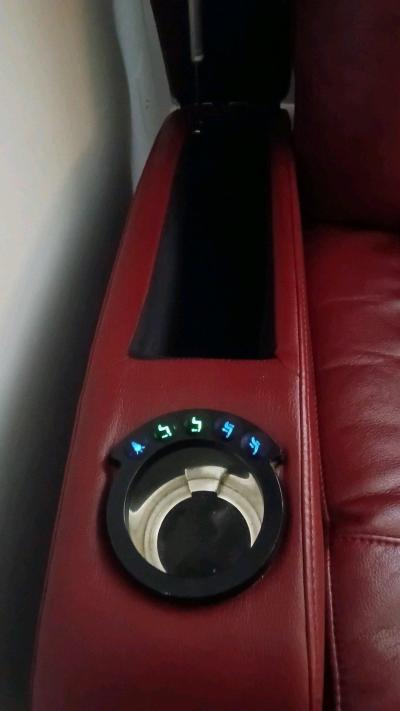 RTG Leather Recliner 3 Pcs Burgundy set - Thumbnail 9