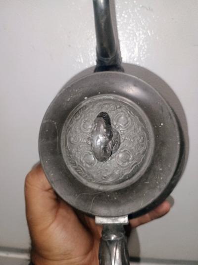 Antique Homan Silver Co Quadrupl Plate Teapot Vintage 1 Dent - Thumbnail 8