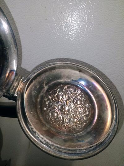 Antique Homan Silver Co Quadrupl Plate Teapot Vintage 1 Dent - Thumbnail 9
