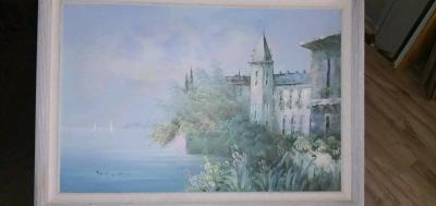Jane Mabry original oil painting Castle by the Sea