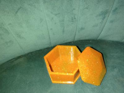 Custom Resin art jewelry box - Thumbnail 3