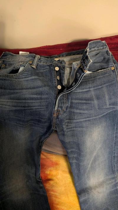 vintage levis jeans button fly - Thumbnail 2