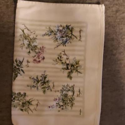 Floral Cotton Rectangular Napkins White Green Purple Pink Se - Thumbnail 2