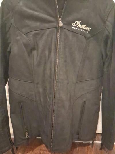 Womans Indian Motorcycle Leather JacketLG removable liner - Thumbnail 8