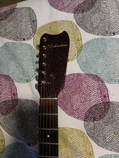 1960s silvertone guitar all original - Thumbnail 4