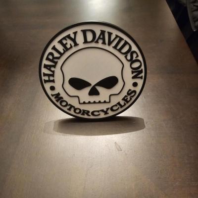 HARLEY DAVIDSON Raised letters Skull Rider Hitch Cover – Fits 2" Receiver - Thumbnail 5