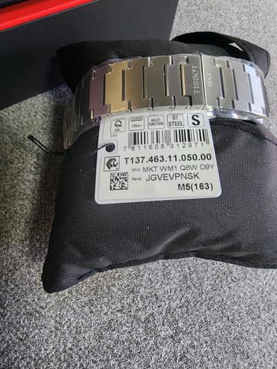 Tissot PRX Digital 40MM Quartz SS Silver Mens Watch T1374631 - Thumbnail 2