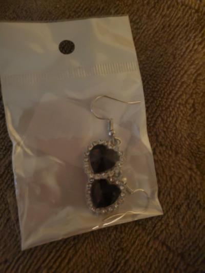 blue heart earrings - Pittsburg, California