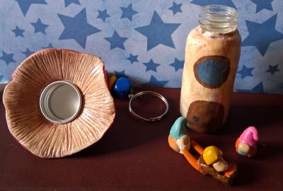 mushroom gnome set keychain - Thumbnail 4