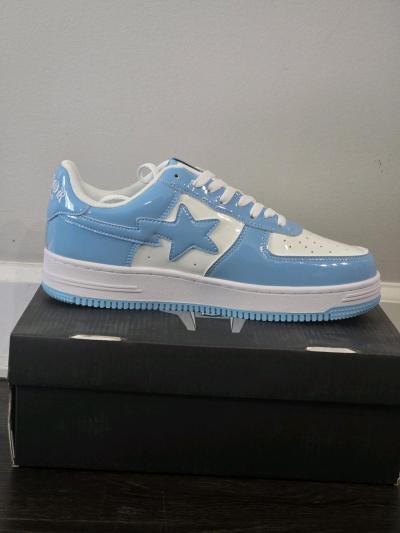 Bape X Mf Doom Concept Sneaker Mens Size 9 Baby Blue - Thumbnail 2