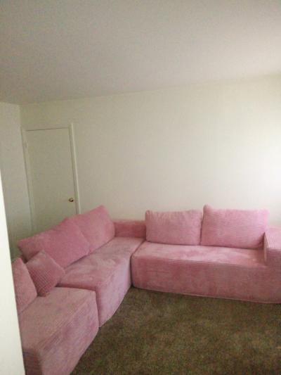 Pink Cloud Boneless L Shaped Sectional - Thumbnail 2