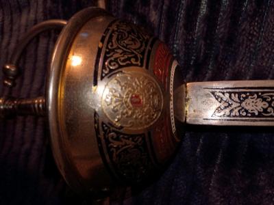 el cid replica Toledo epee with scabbard - Thumbnail 4