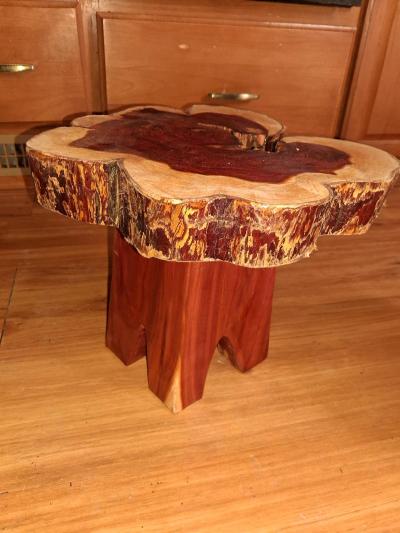 Handcrafted cedar footstools - Thumbnail 2