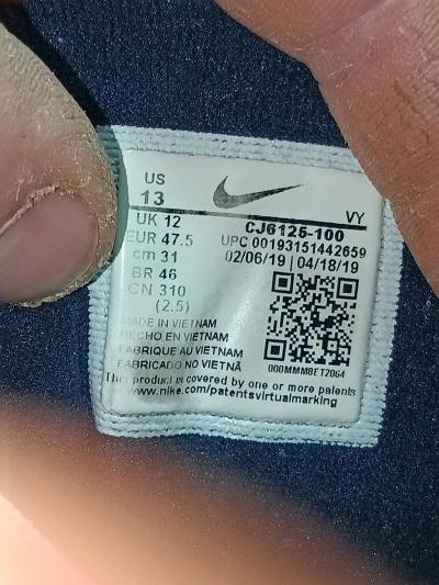 Mens Nike Air more up tempo denim obsidian size 13 - Thumbnail 3