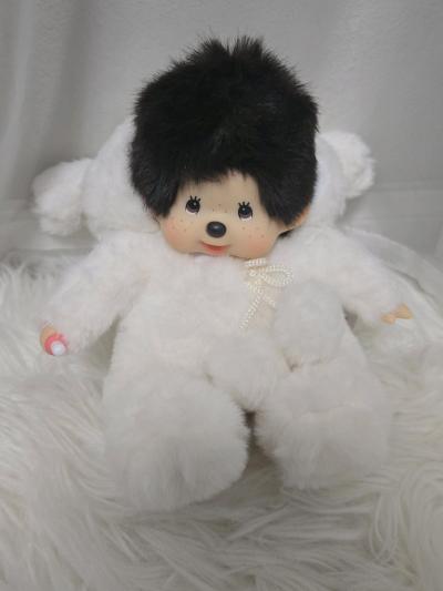 Bebichhichi plush doll dressed in a plush white Cinnamoroll - Thumbnail 2