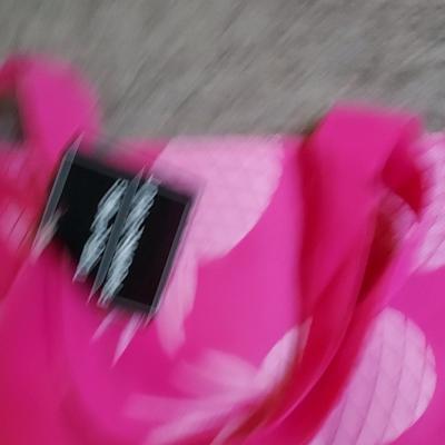 Pink Pineapple Pattern Foldable Plastic Reusable Shopping Ba - Thumbnail 3