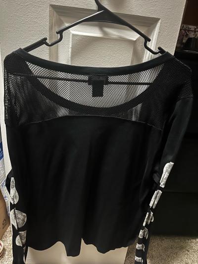 Black Mesh Top - Thumbnail 2