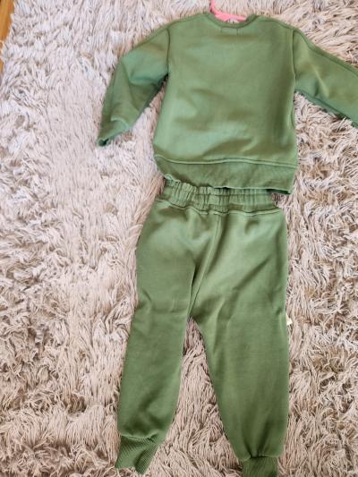 Green Milano di Rouge sweatshirt and jogger set loungewear - Thumbnail 5