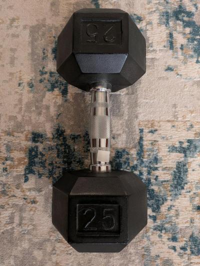 25 pound rubber weight in great condition like new