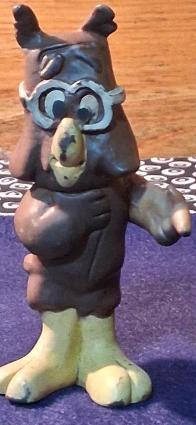 Vintage 1969 Howland Owl Figurine from Pogo Comic Strip - Thumbnail 3