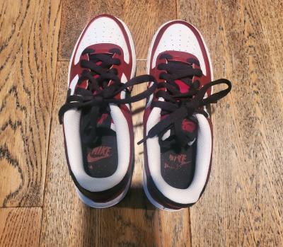 Nike  Boys  Size 35Y  Air Force 1  Low  Athletic Shoes  RedW - Thumbnail 7