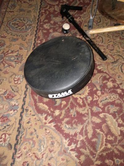 pearl 5pc drum set with zildjian cymbals seat stands sticks - Thumbnail 2