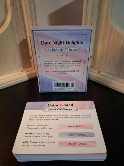 Date Night Delights ScratchOff Date Cards  Pastel Rainbow - Thumbnail 2