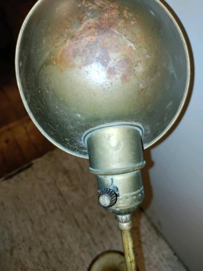 fairies industrial adjustable brass floor lamp - Thumbnail 4