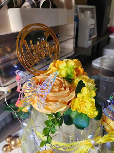 two layers money cake display holder - Thumbnail 4