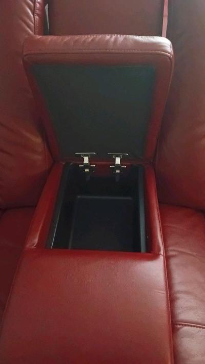 RTG Leather Recliner 3 Pcs Burgundy set - Thumbnail 8