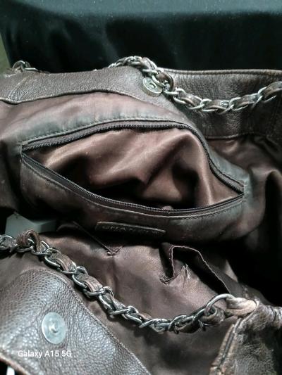 Chanel xl tote 2006 brown metallic - Thumbnail 3