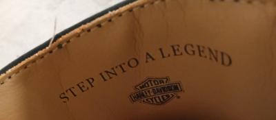 Womens 65 Y2K Used VTG Harley Davidson Moto Boots - Thumbnail 8