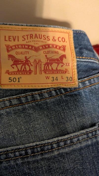 vintage levis jeans button fly - Thumbnail 5