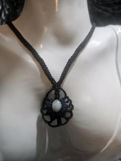 Handmade Moonstone Necklace and Earrings - Thumbnail 2