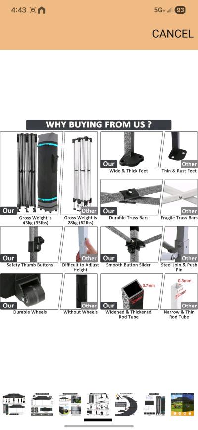 10x20 Canopy - Thumbnail 2